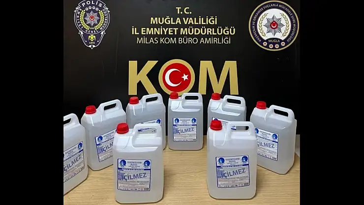 Milas'ta kaçak içki üretimine darbe