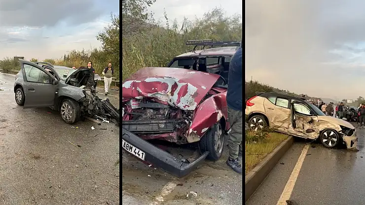 Milas'ta karşı şeride geçen araç faciaya neden oldu 1'i ağır 2 yaralı