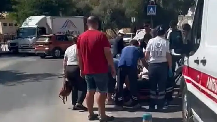 Milas'ta karşıdan karşıya geçen kadına motosiklet çarptı