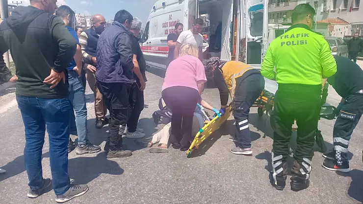 Milas'ta karşıya geçmeye çalışan yayaya otomobil çarptı