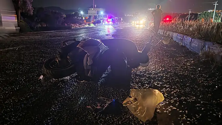 Milas'ta motosikletliye çarpan araç olay yerinden kaçtı: Sürücü ağır yaralandı