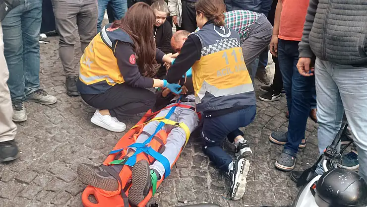 Milas'ta otomobil ile motosiklet çarpıştı: 1 kişi yaralandı