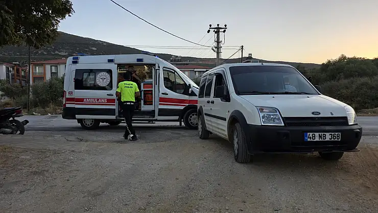 Milas'ta Otomobil ile Motosiklet Çarpıştı: 1 Yaralı