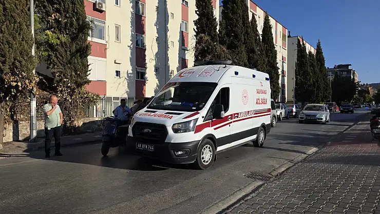 Milas'ta tali yol tehlikesi: motosiklet sürücüsü kazada yaralandı