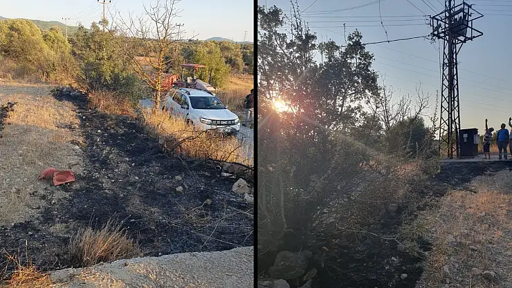 Milas'ta trafo yangını paniğe yol açtı