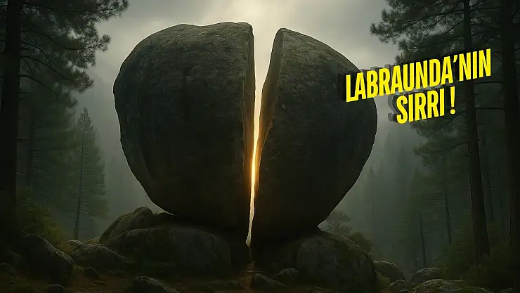 Milas'ta Zeus'un iz bıraktığı kutsal kaya