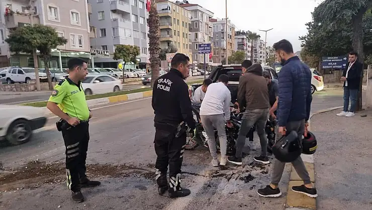 Milas’ta Feci Motosiklet Kazası 2 Kişi Yaralandı