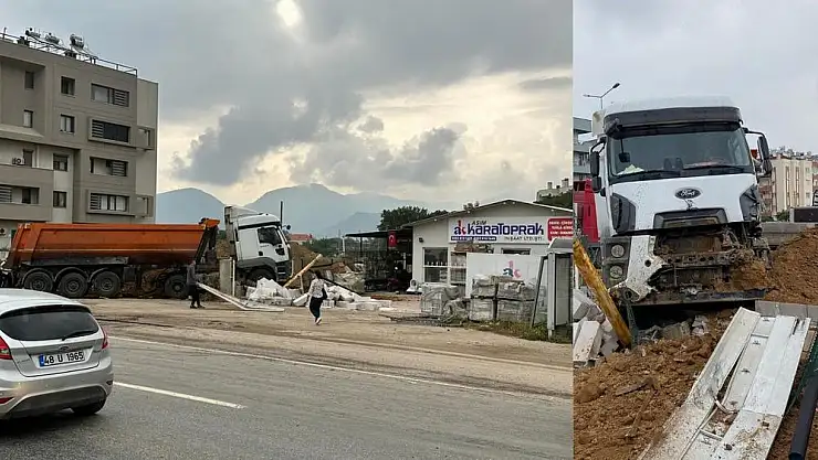 Milas’ta Kum Yığını, Olası Faciayı Önledi