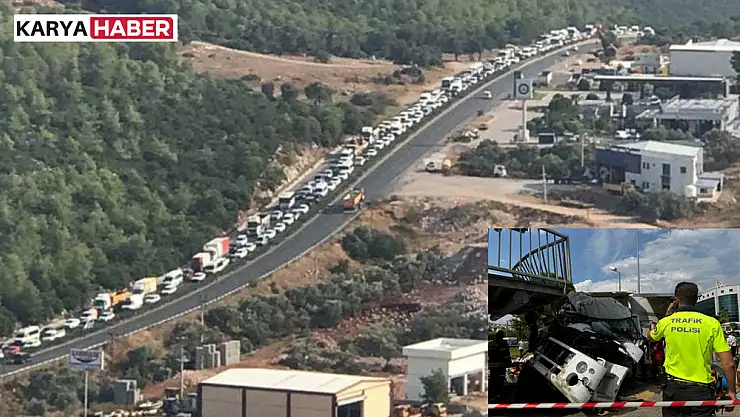 Milas'ta Meydana Gelen Feci Kaza Nedeniyle Milas-Bodrum Karayolu Kilitlendi