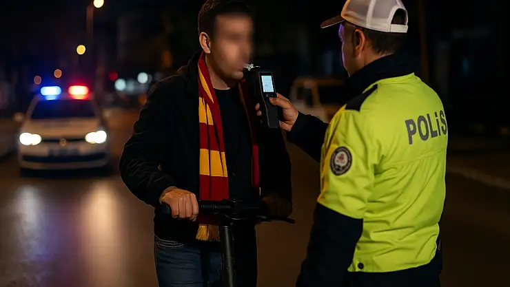 Muğla'da alkollü scooter sürücüsüne 9 bin TL ceza kesildi