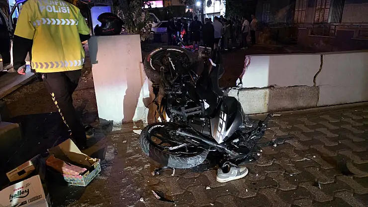 Milas'ta motosiklet kazası: 20 yaşındaki sürücü yaralandı