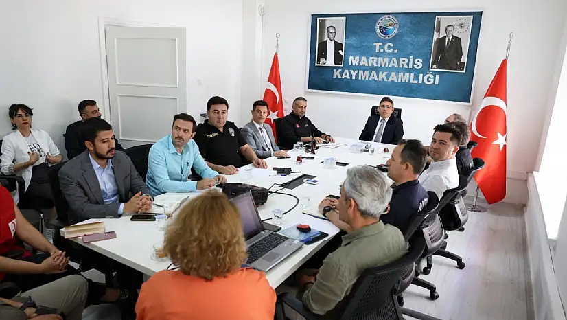 Marmaris'te kriz masası kuruldu saha taramaları sürüyor