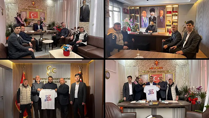 Milas Gençlik ve Spor Heyetinden İlçe Başkanlarına Ziyaret