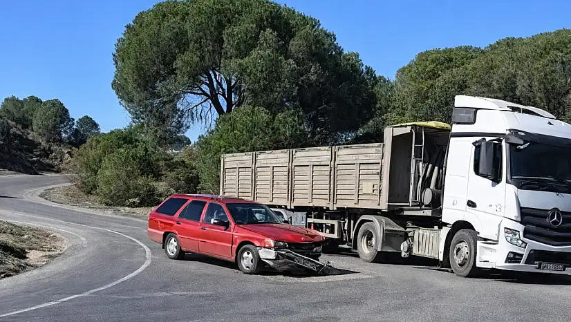 Milas Labranda Yolunda Korkutan Kaza: Şans Eseri Yaralanan Olmadı