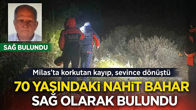 Milas ormanlarında film gibi operasyon: Kayıp adam 24 saat sonra bulundu