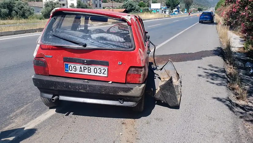 Milas-Söke Karayolunda Otomobil Bariyere Çarptı: Sürücü Yaralandı