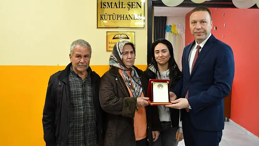 Milas'ta Fatma ve Yunus Şen'den Anlamlı Bağış: Merhum Oğulları Adına Kütüphane Açtılar