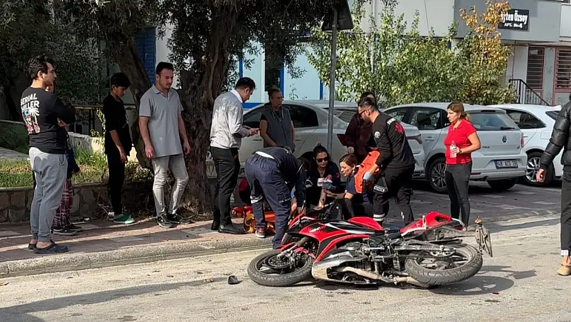 Milas'ta Geri Manevra Yapan Kamyonete Çarpan Genç  Sürücü Yaralandı