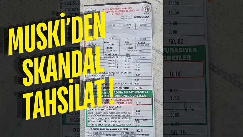 Milas'ta MUSKİ Skandalı: Kapatılan Aboneliklere Hâlâ Fatura Gönderiyorlar