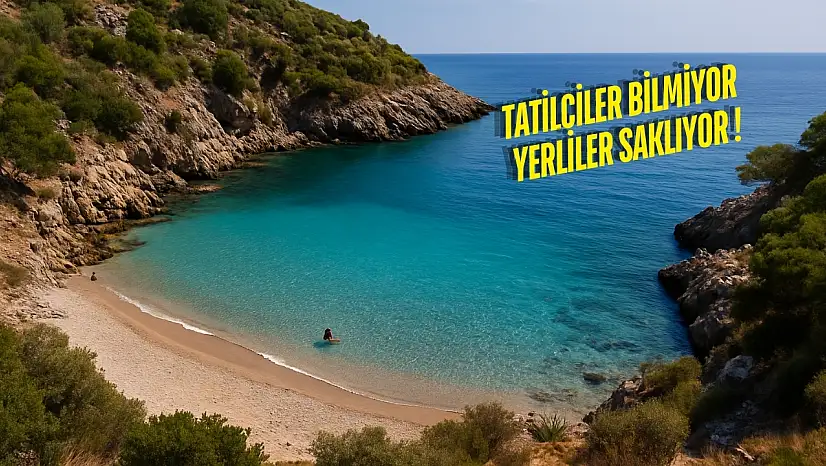 Milas'ta sadece yerel halkın bildiği gizli plaj keşfedildi