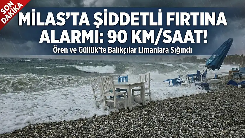 Milaslı Balıkçılara Kritik Uyarı: Bu Akşam Denize Açılmayın