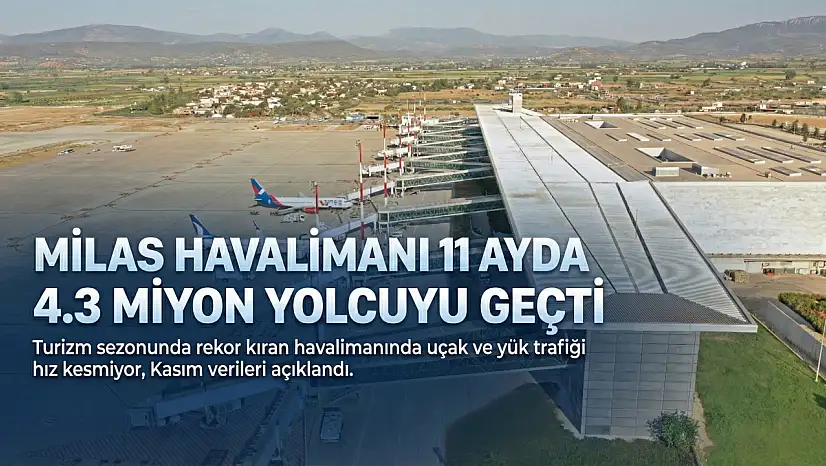 Muğla'nın dünyaya açılan kapısı: Milas Havalimanı'ndan dev kasım bilançosu