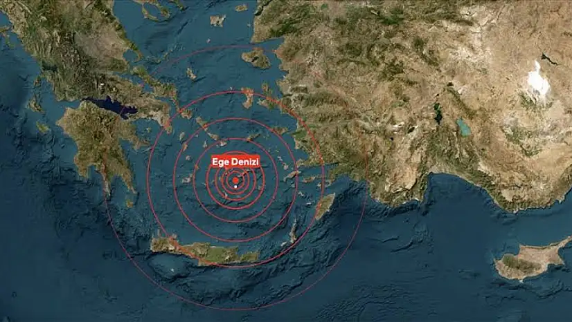 Son Dakika: Ege Denizi'nde 5,1 Büyüklüğünde Deprem!