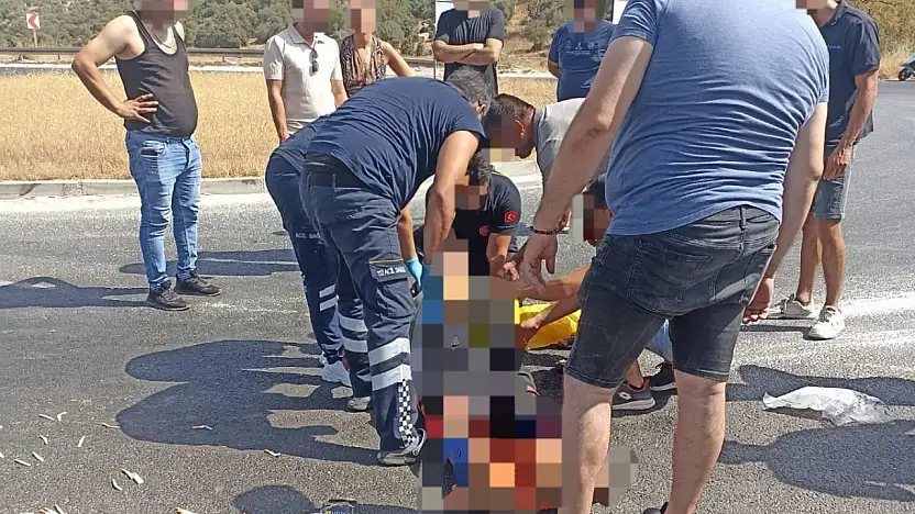 Güllük Yolunda Kaza: Motosiklet Sürücüsü Ağır Yaralandı