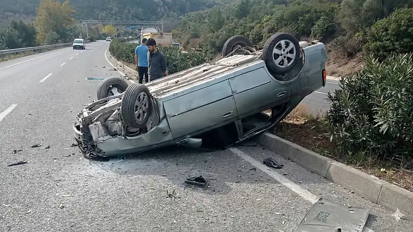 Kontrolden Çıkan Araç Takla Attı: Bir Yaralı