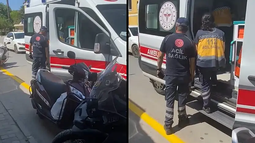 Milas'ta kamyonetten inen vatandaşa başka bir kamyonet çarptı