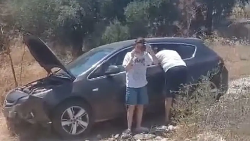 Milas'ta Korkutan Kaza: Direksiyon Hakimiyetini Kaybeden Sürücü Şarampole Savruldu