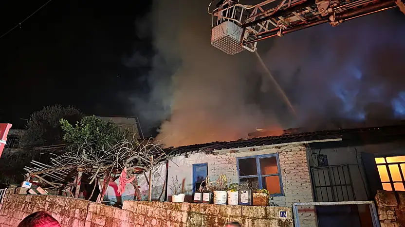 Milas'ta Korkutan Yangın: Müstakil Ev Kül Oldu