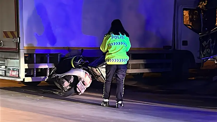 Milas'ta Motosiklet Kazası Korkuttu 1 Yaralı