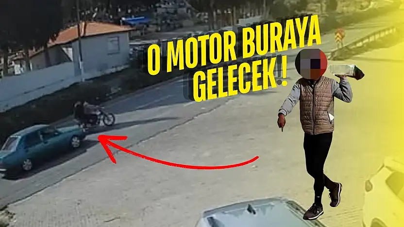 Milas'ta Orta Refüjden Karşıya Geçmek İsteyen Motosiklet Otomobille Çarpıştı 1 Kişi Yaralandı