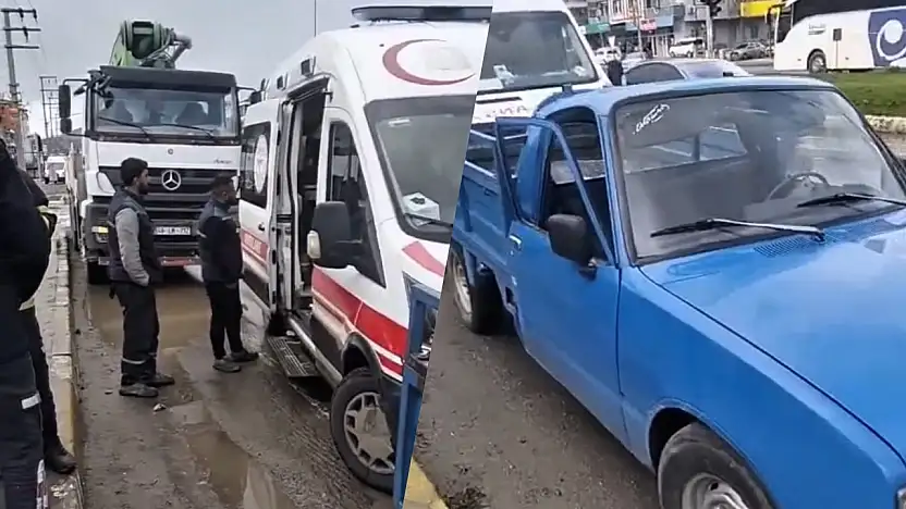 Milas'ta Trafik Kazası: Menteş Kavşağı'nda Kamyonet ve Mikser Çarpıştı 1 Kişi Yaralandı