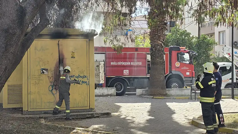 Milas'ta Trafo Yangını Korkuttu