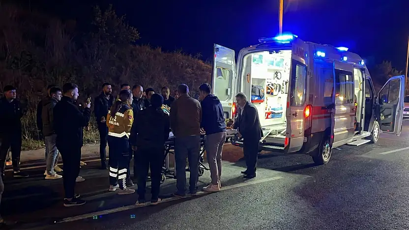 Milas Yatağan yolunda otomobilin çarptığı yaya ağır yaralandı