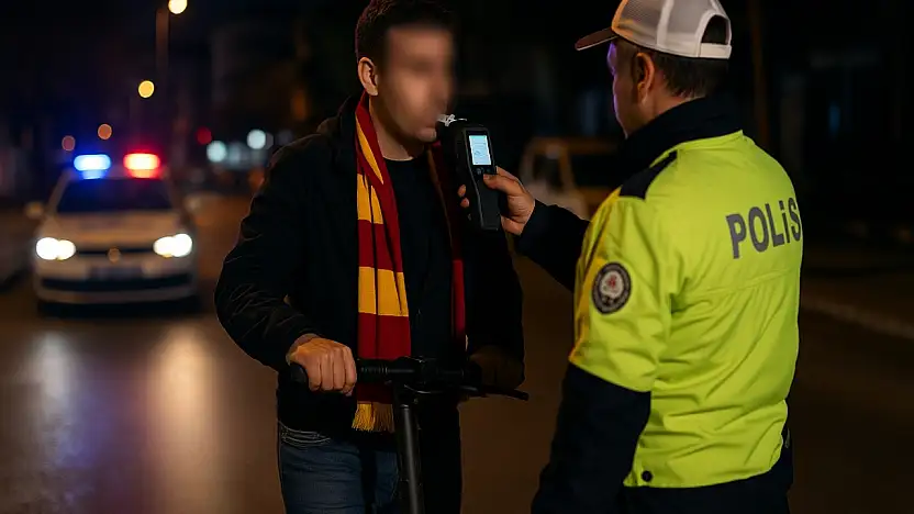 Muğla'da alkollü scooter sürücüsüne 9 bin TL ceza kesildi