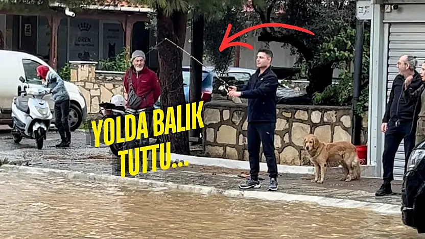 Ören'de Sağanak Yağış Caddeleri Göle Çevirdi
