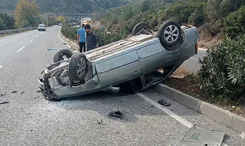 Kontrolden Çıkan Araç Takla Attı: Bir Yaralı