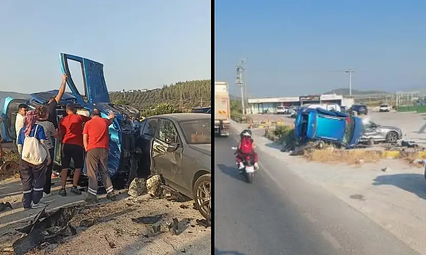 Milas-Bodrum Karayolunda Korkutan Kaza: 5 Yaralı