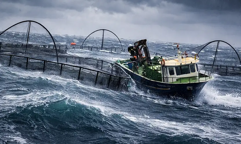 Milas'ta Fırtınaya Meydan Okuyan Ekmek Kavgası: Balıkçılar Güllük Körfezi'nde Dalgalarla Boğuştu