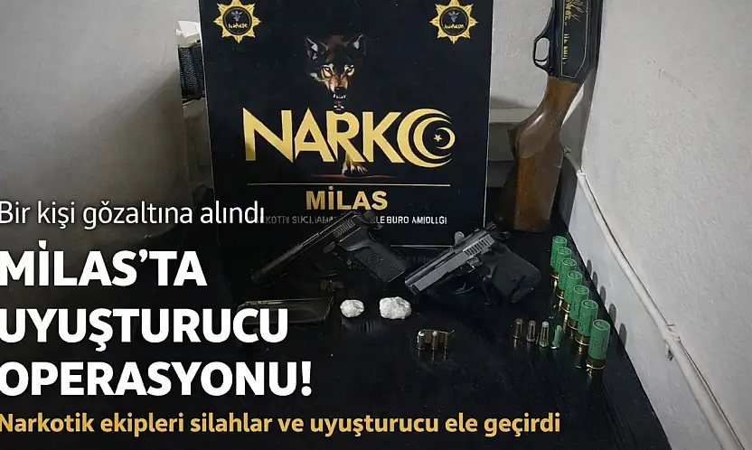 Milas'ta Hareketli Dakikalar: Narkotik Ekipleri O Evi Bastı