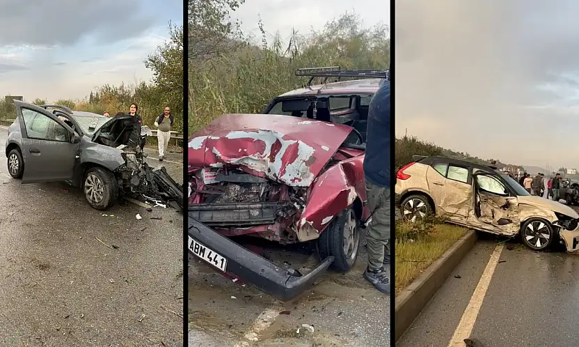 Milas'ta karşı şeride geçen araç faciaya neden oldu 1'i ağır 2 yaralı