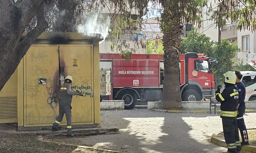 Milas'ta Trafo Yangını Korkuttu