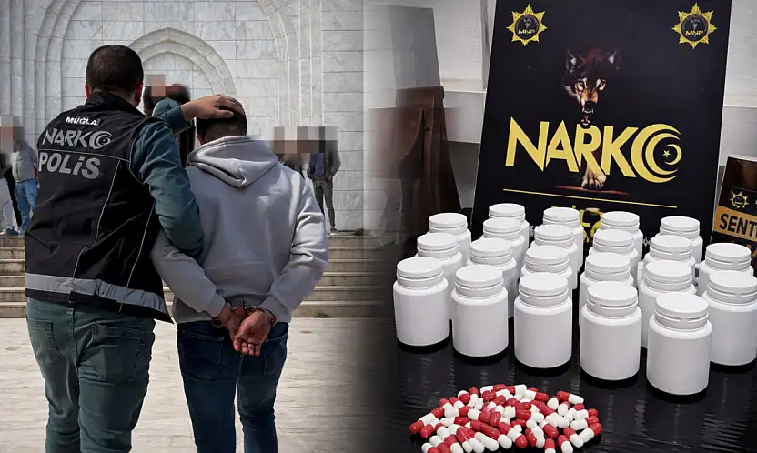 Milas'ta uyuşturucu operasyonu: 1.117 adet sentetik ecza ele geçirildi