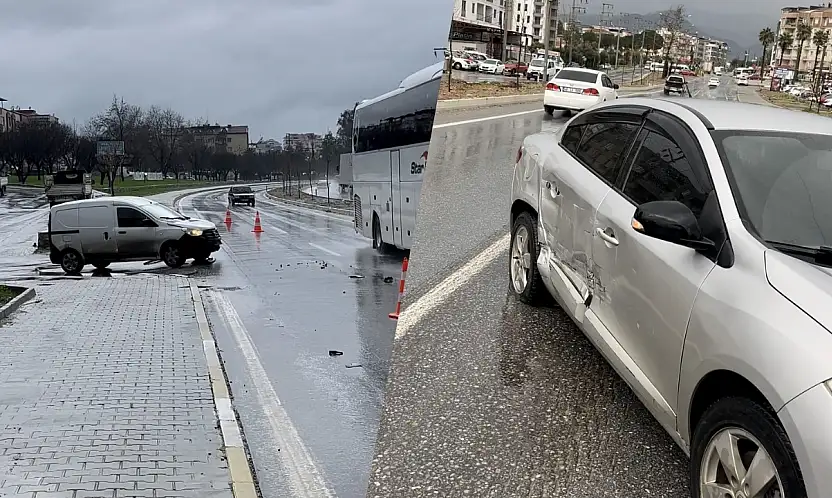 Milas'ta yola aniden çıkan araç kazaya neden oldu 1 kişi yaralandı