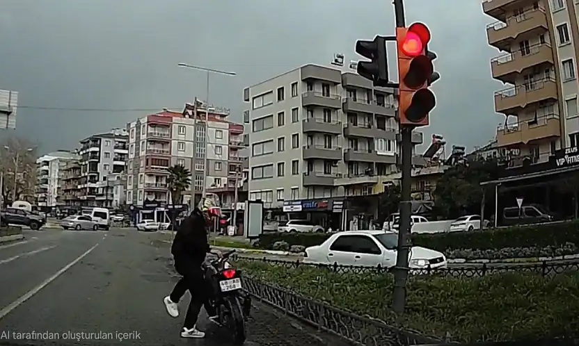 Milas Trafiğinde 'Pes' Dedirten Görüntüler: Hem Plaka Gizledi Hem Kuralları Hiçe Saydı