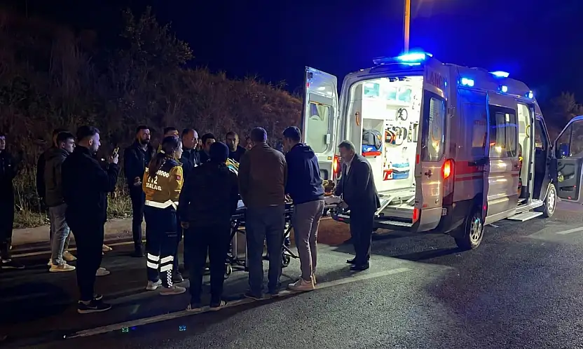 Milas Yatağan yolunda otomobilin çarptığı yaya ağır yaralandı