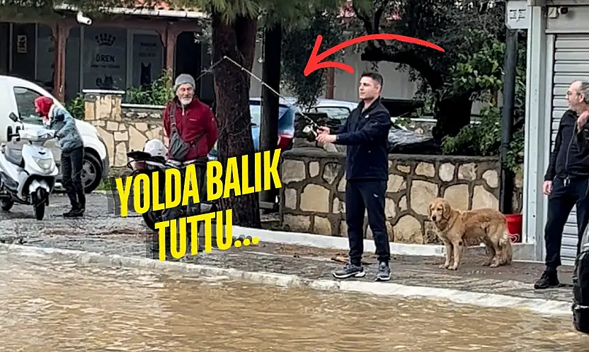 Ören'de Sağanak Yağış Caddeleri Göle Çevirdi